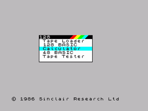 Loading on a ZX Spectrum